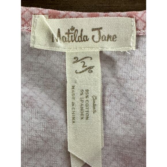 Matilda Jane Friends Forever Mia Puffer Tee Pink Ruffle Floral Print Cotton 2 - Picture 6 of 8